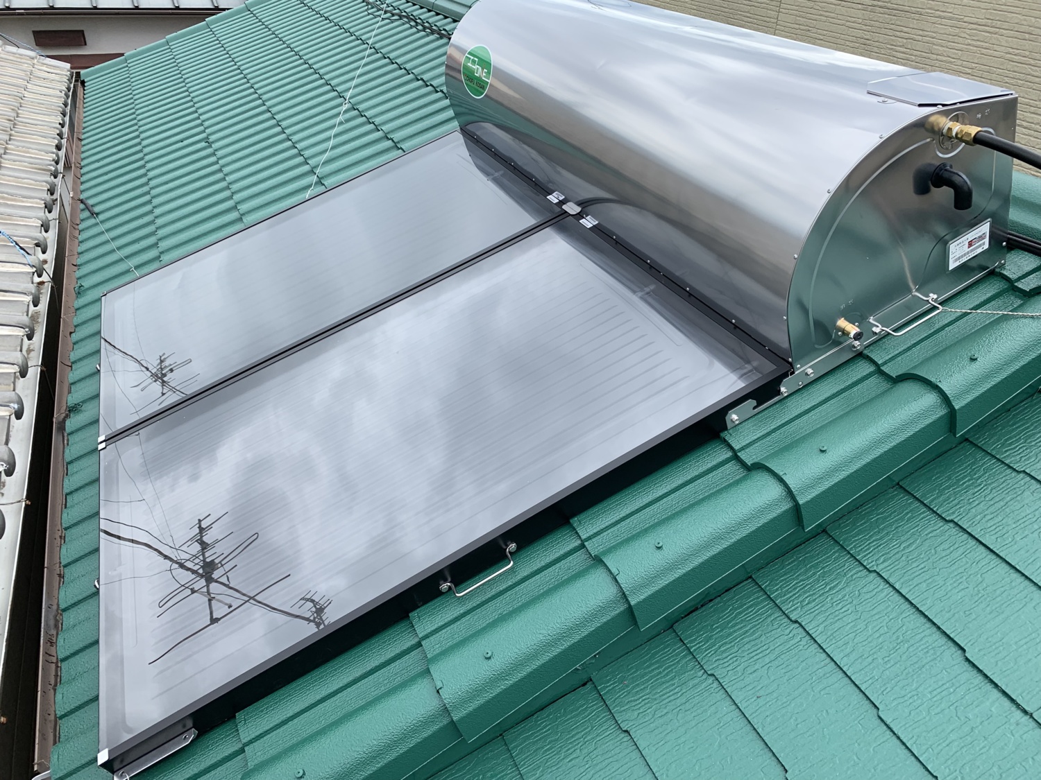 屋根塗装・太陽熱温水器入替